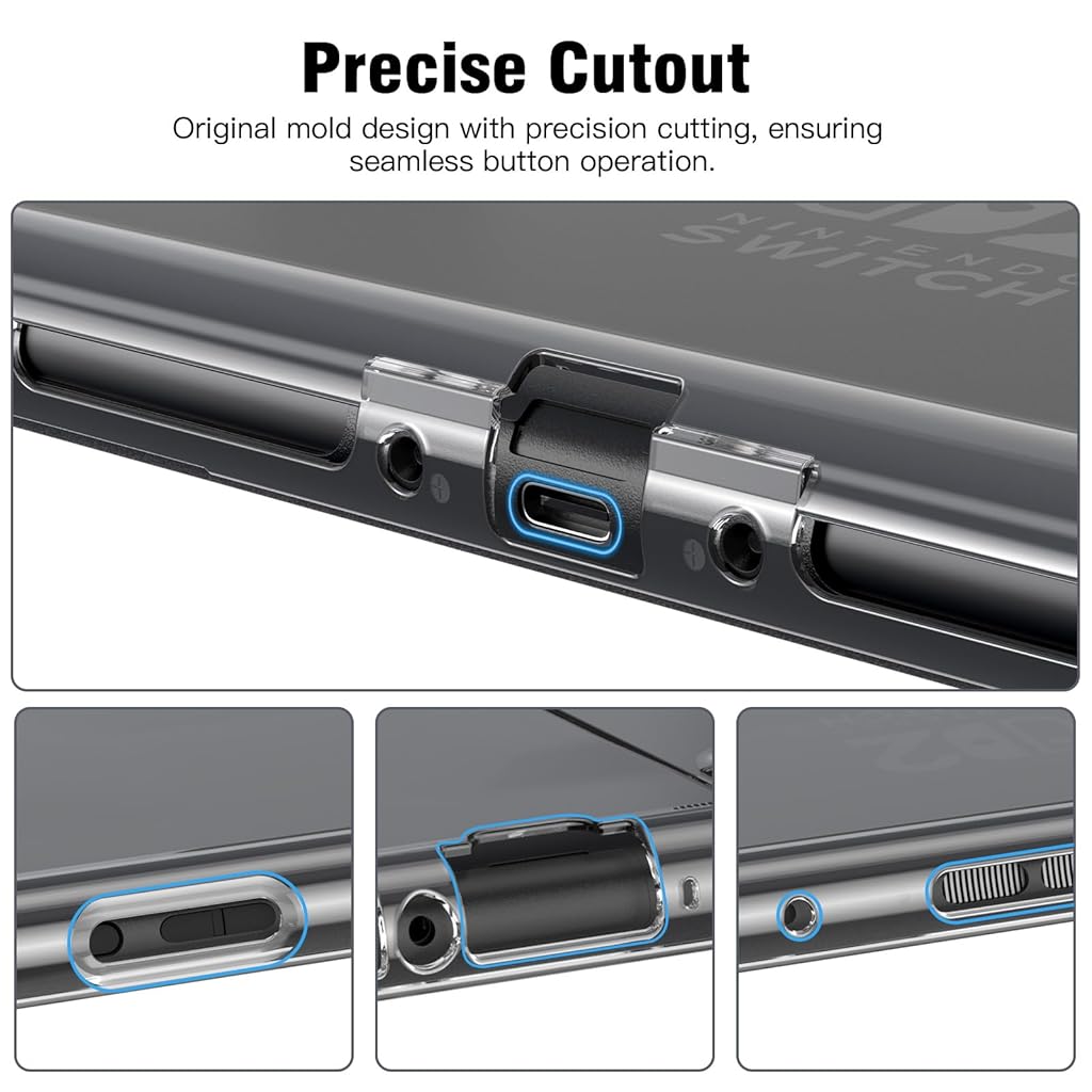 ZORBES® Transparent Protective Grip Case Compatible with 2025 Nintendo Switch 2, Anti-Scratch, Hard PC Cover for Nintendo Switch 2 Console & Joy-Cons, Clear ZORBES® Transparent Protective Grip Case Compatible with 2025 Nintendo Switch 2, Anti-Scratch, Hard PC Cover for Nintendo Switch 2 Console & Joy-Cons, Clear